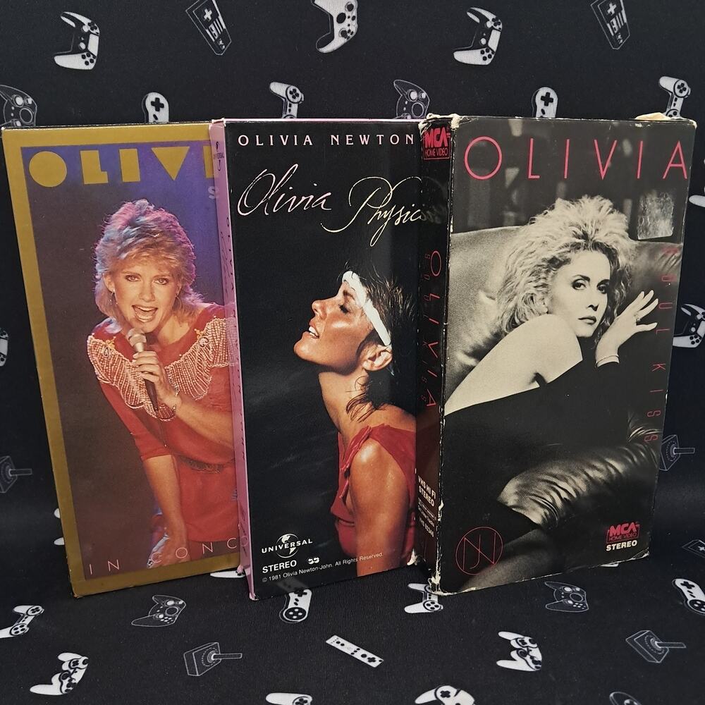 Olivia Newton-John: Soul Kiss, Physical, In Consert (VHS, 1986) Bundle Lot of 3
